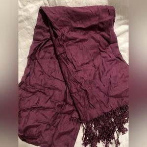 Large purple scarf